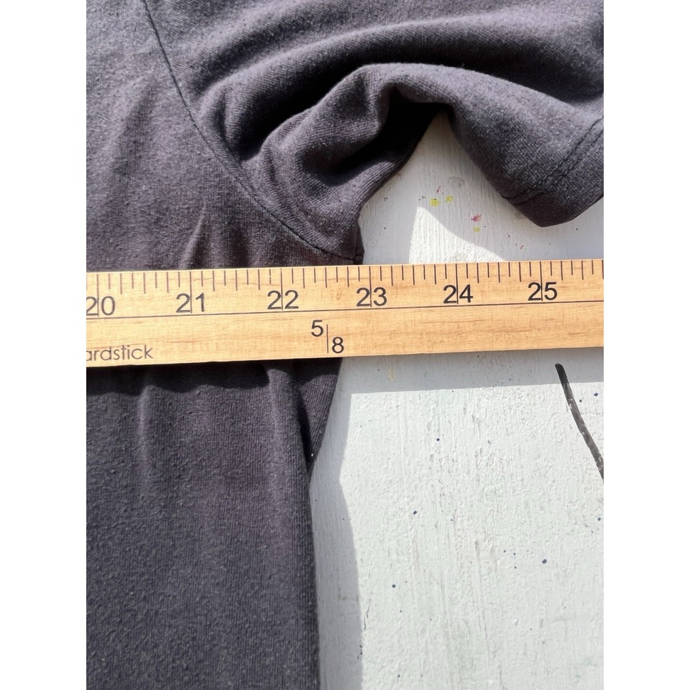 Men's CUTS T-Shirt Black Elongated XL Solid Casual Athleisure Minimalist STAINED - Picture 12 of 13